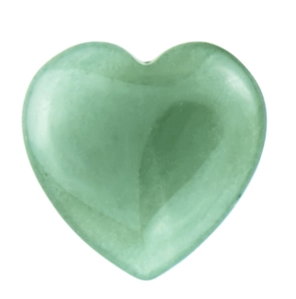 Green Aventurine Heart Shaped Stone Love Luck Carved Gemstone Hearts Pocket Gem